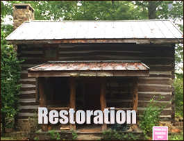 Historic Log Cabin Restoration  Altamahaw, North Carolina